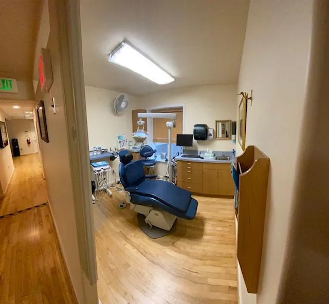 clear view of dental suite and chair