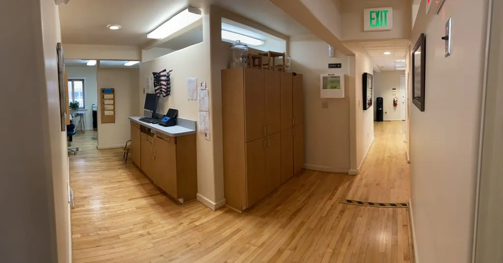 corner of two hallways